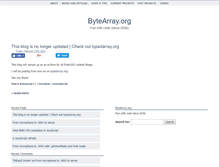 Tablet Screenshot of bytearray.org